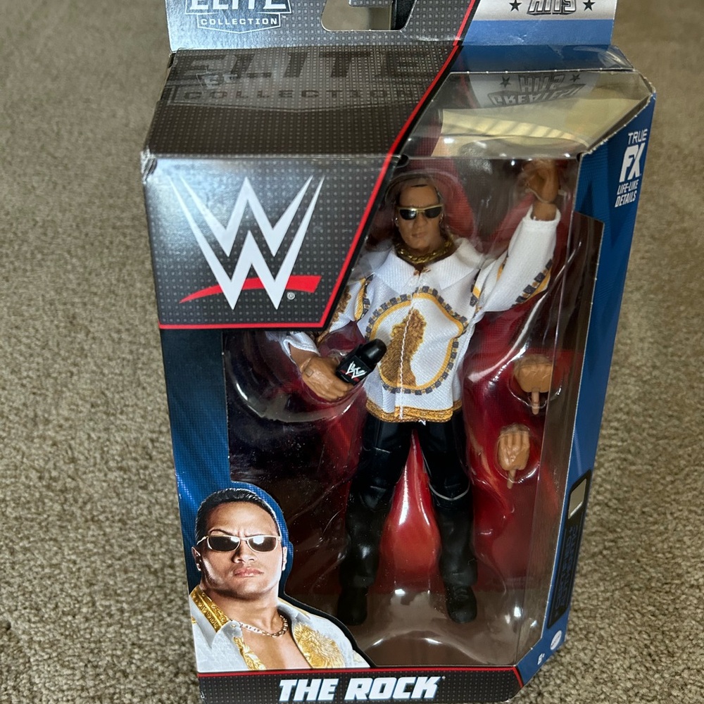 WWE The Rock Mattel Elite Greatest Hits Wrestling Figure 2022